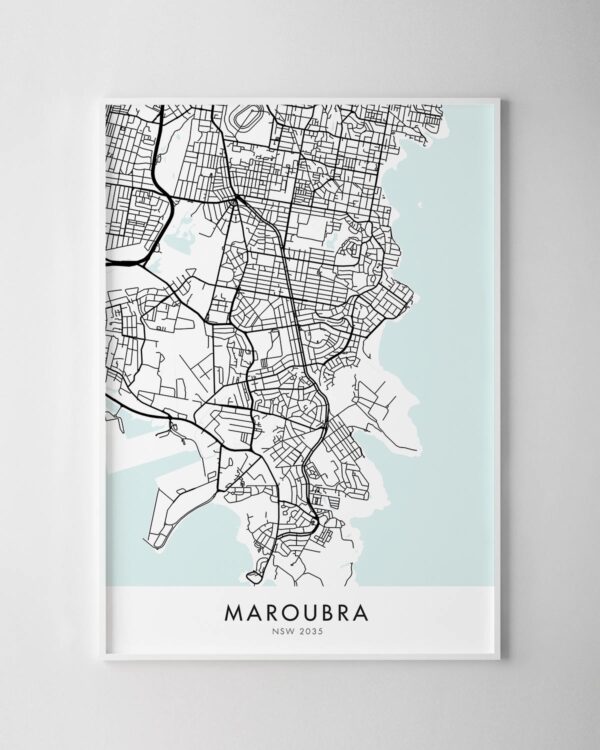 Sydney – Maroubra Map Print