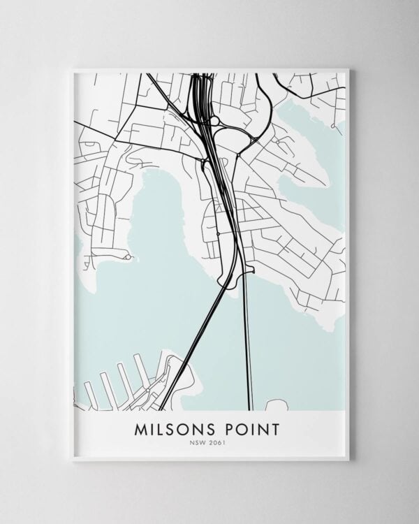 Sydney – Milsons Point Map Print