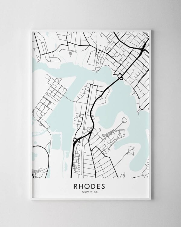 Sydney – Rhodes Map Print