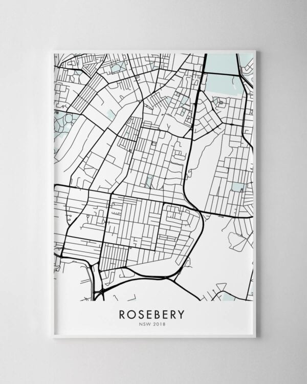 Sydney – Rosebery Map Print
