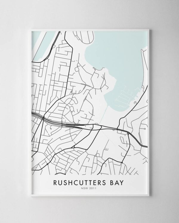 Sydney – Rushcutters Bay Map Print