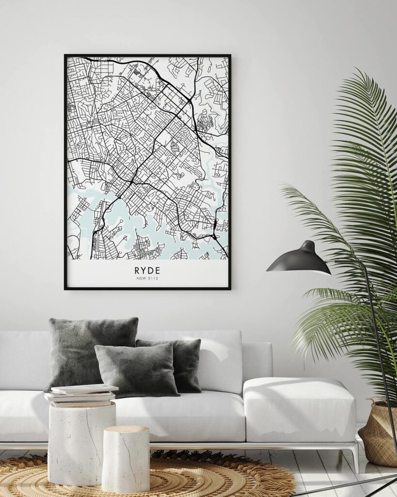 Sydney – Ryde Map Print - Chelsea Chelsea