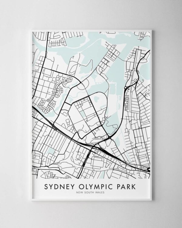 Sydney Olympic Park Map Print