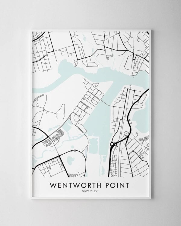 Sydney – Wentworth Point Map Print