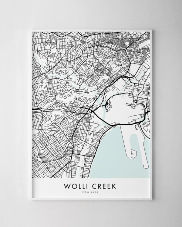Sydney – Wolli Creek Map Print