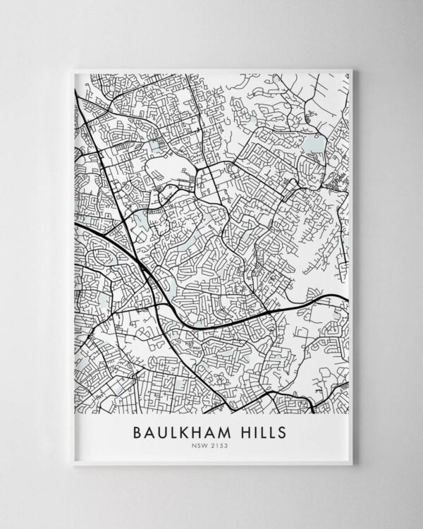 Sydney – Baulkham Hills Map Print
