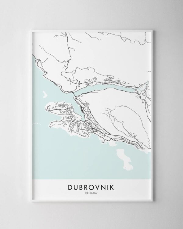 Dubrovnik Map Print