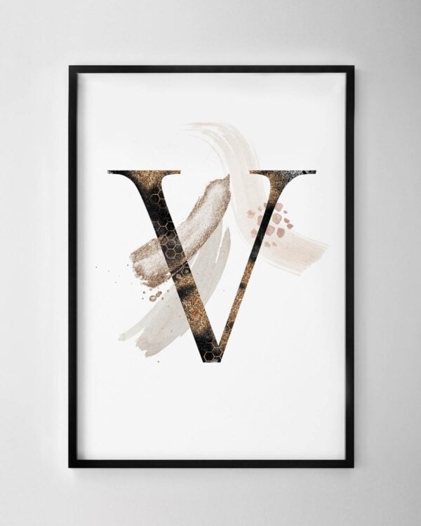 Letter V Print
