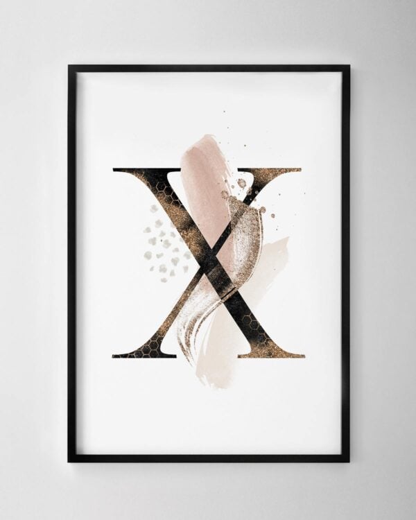 Letter X Print