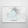 Melbourne Map Print - Landscape