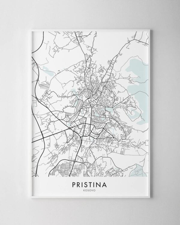 Pristina Map Print