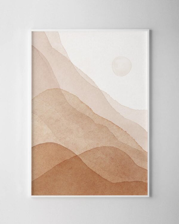 Slopes Abstract Print