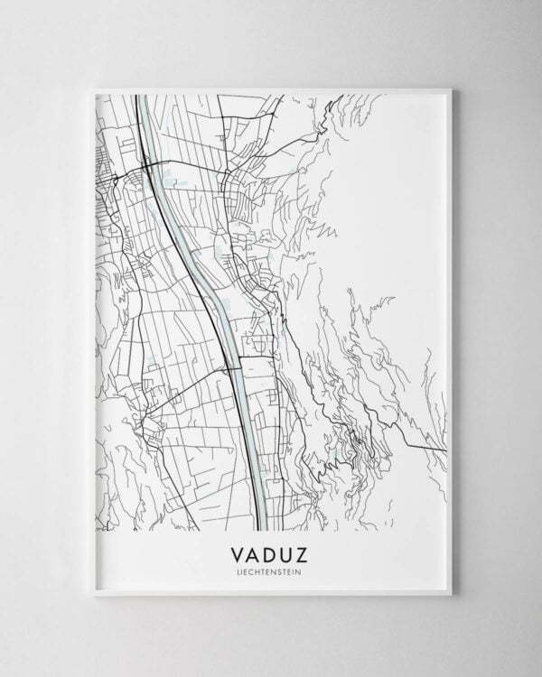Vaduz Map Print