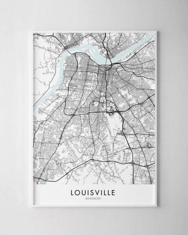 Louisville Map Print