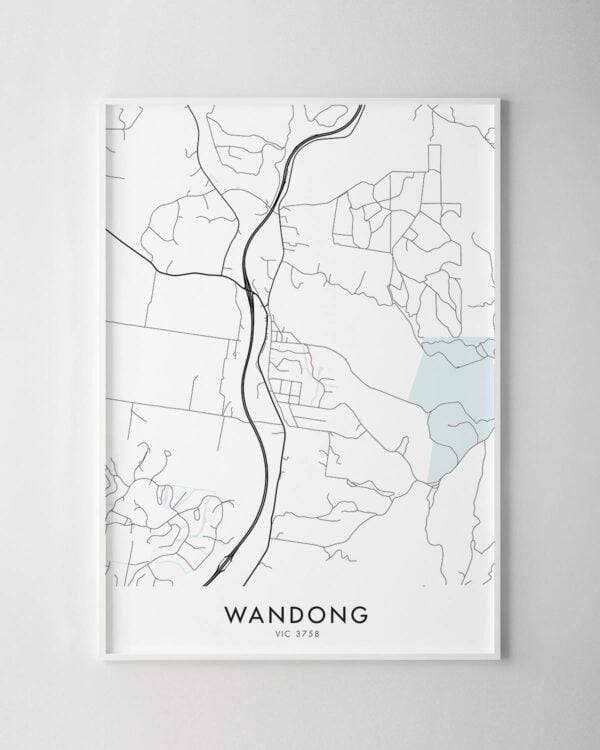Melbourne – Wandong Map Print
