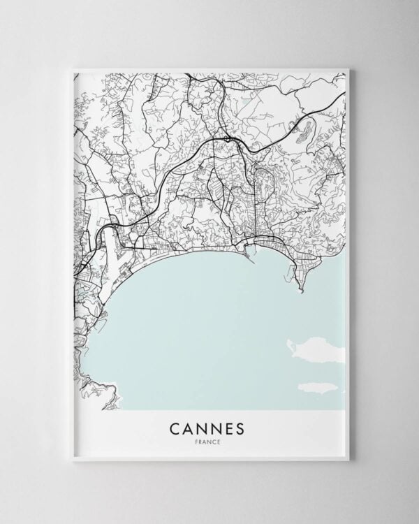 Cannes Map Print