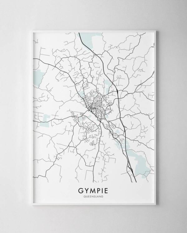 Gympie QLD Map Print