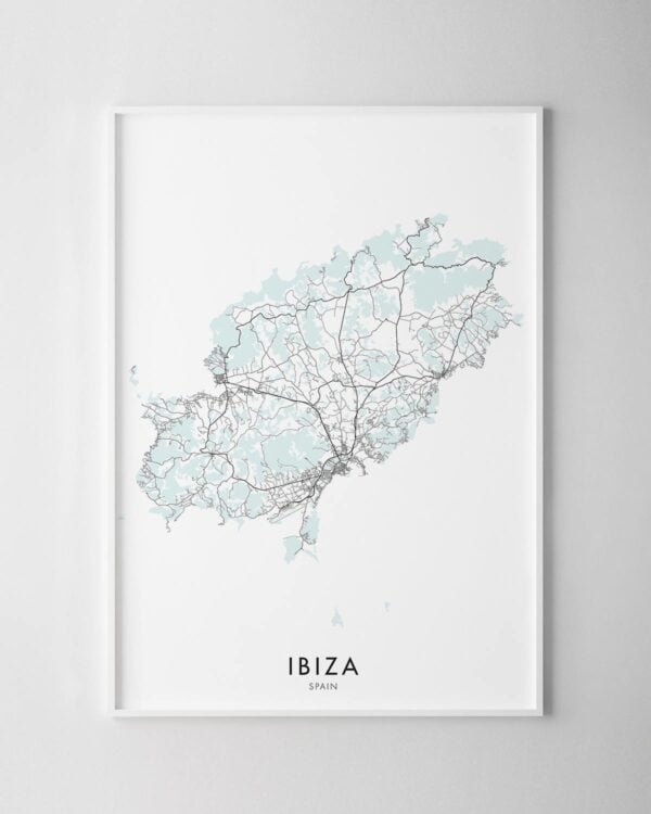 Ibiza Map Print