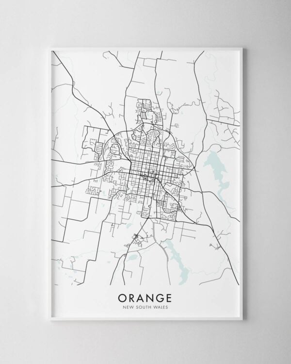 Orange NSW Map Print