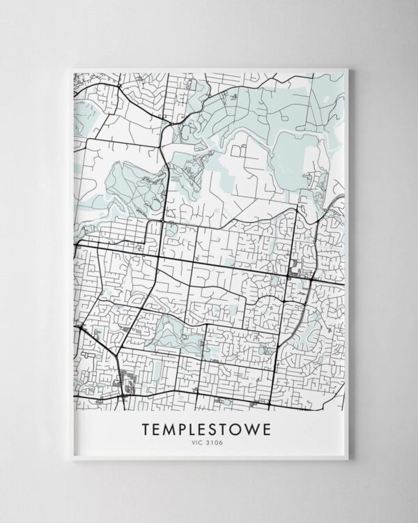 Melbourne – Templestowe Map Print