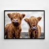 Two Highland Cows Print