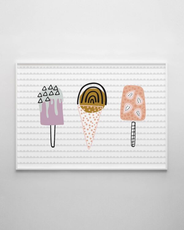Ice Cream Print - Delightfully Delicious Trio