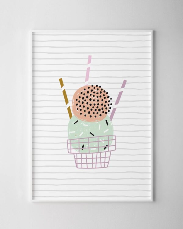 Ice Cream Print - Double Scoop