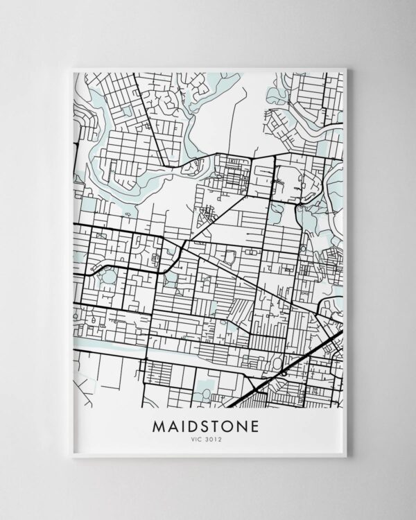 Melbourne – Maidstone Map Print