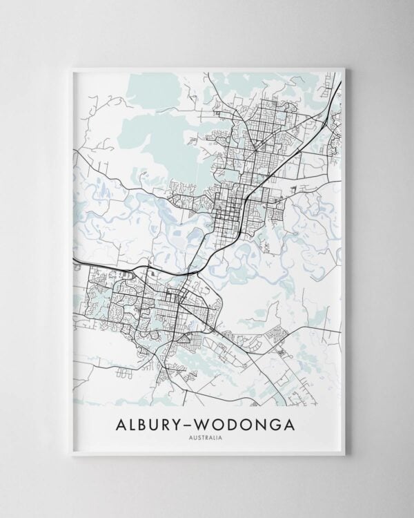 Albury-Wodonga Map Print
