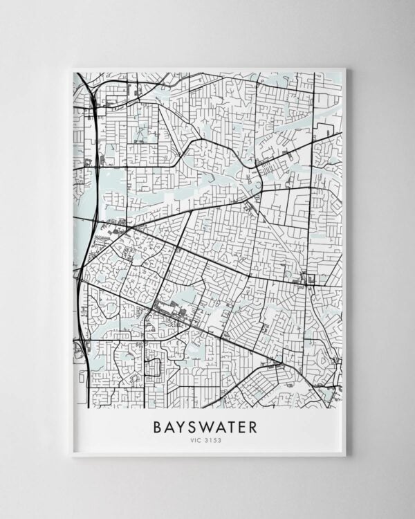 Melbourne – Bayswater Map Print