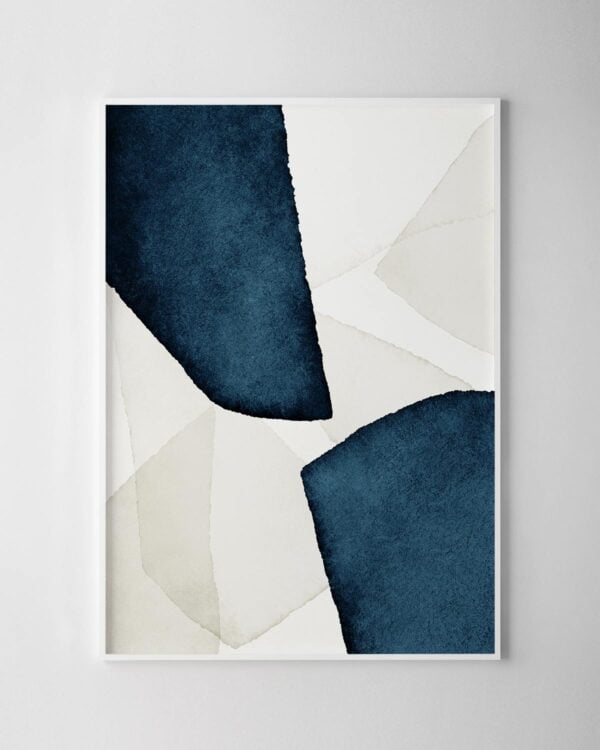 Blue Shards Print
