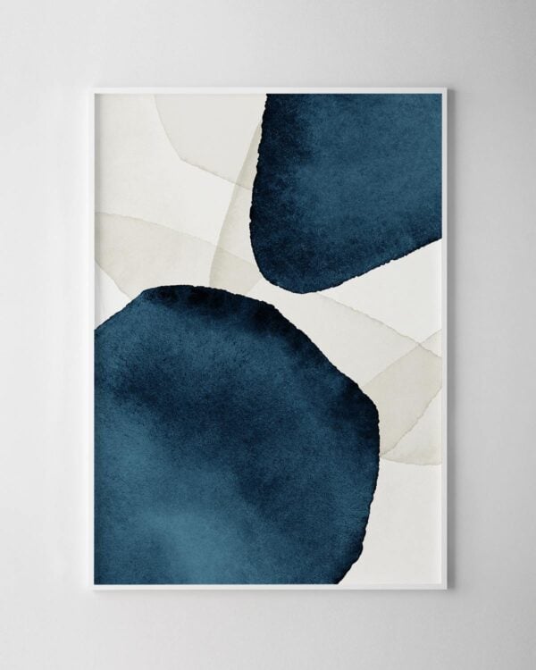 Blue Stones Print