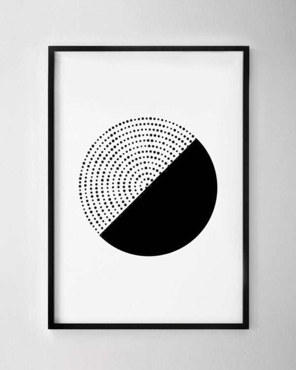 Circle Print - Black