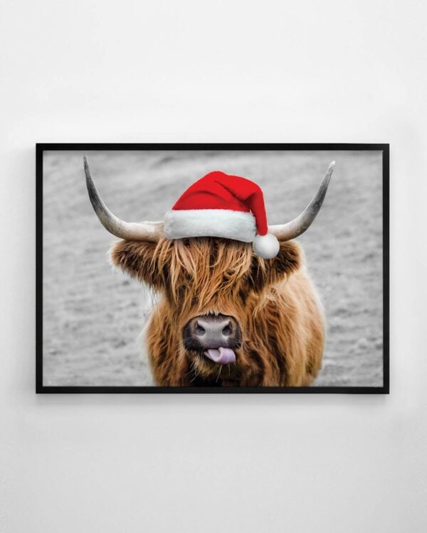 Highland Cow Print - Christmas Edition