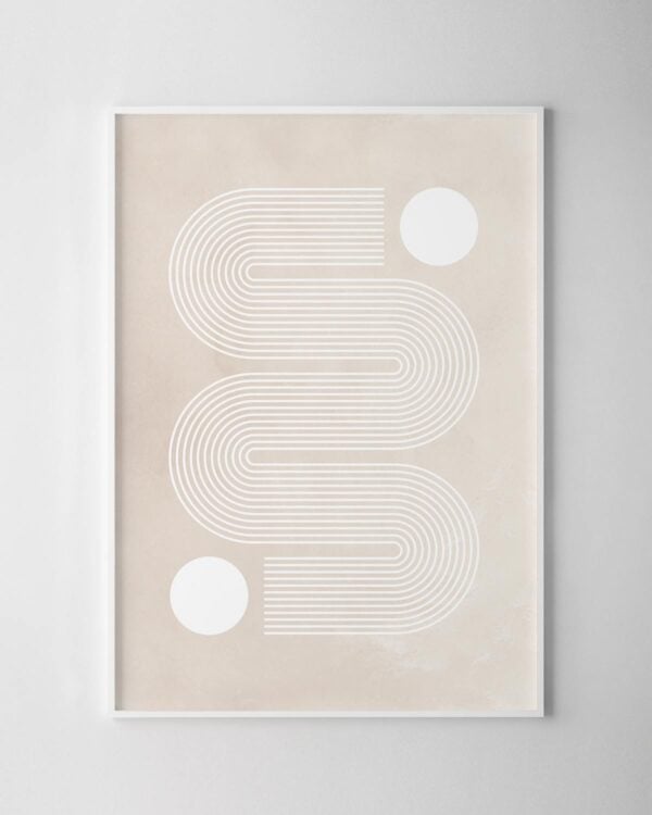 Curvy Print - Beige