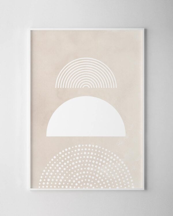 Domes Print - Beige
