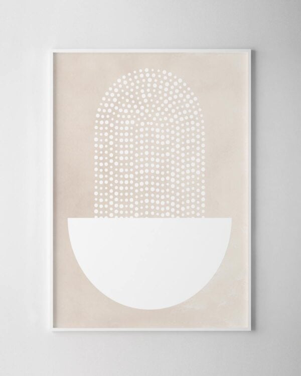 Fountain Print - Beige