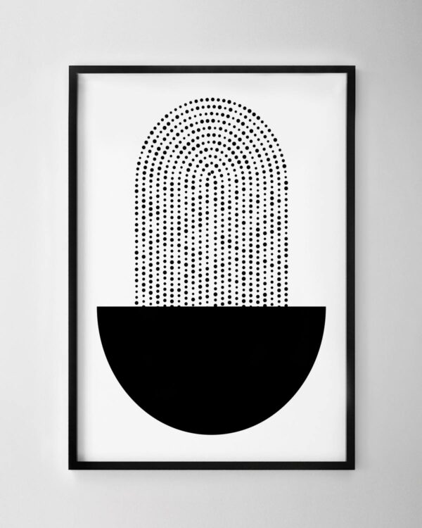 Fountain Print - Black