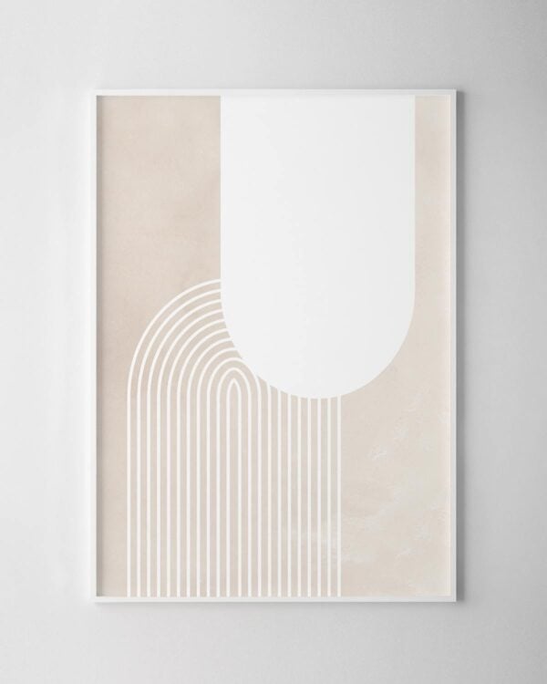 Intersect Print - Beige
