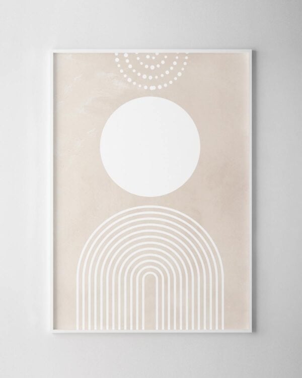 Orb Print - Beige