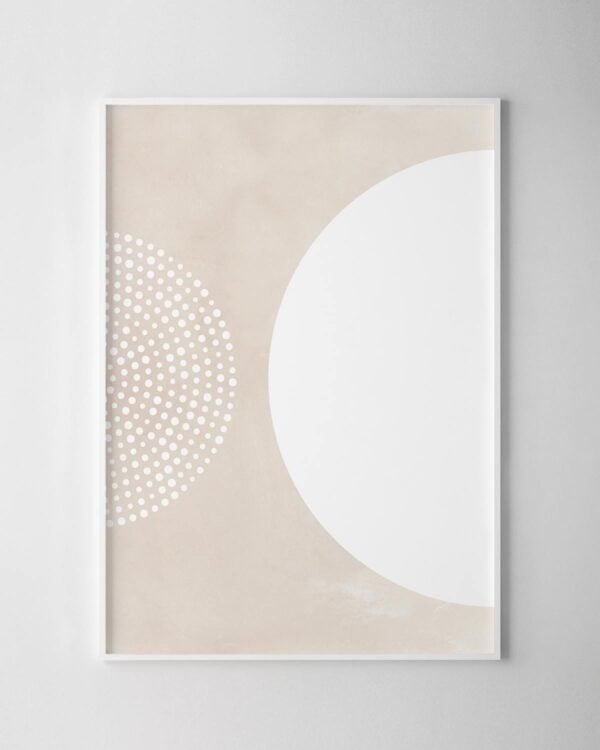 Planets Print - Beige