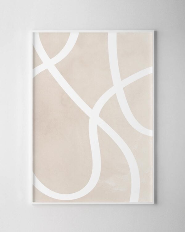 Scribbles Print No.1 - Beige