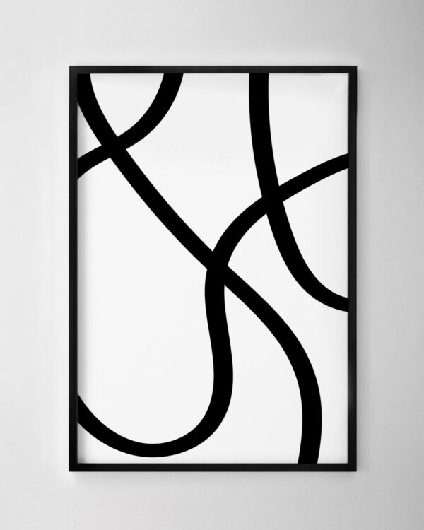 Scribbles Print No.1 - Black