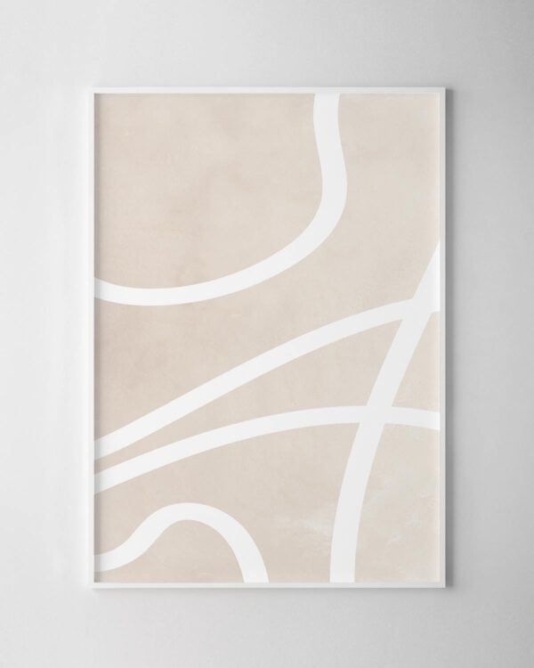 Scribbles Print No.2 - Beige