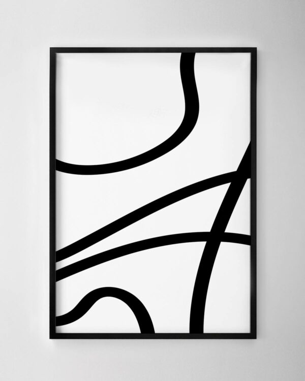 Scribbles Print No.2 - Black