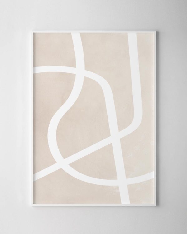 Scribbles Print No.3 - Beige