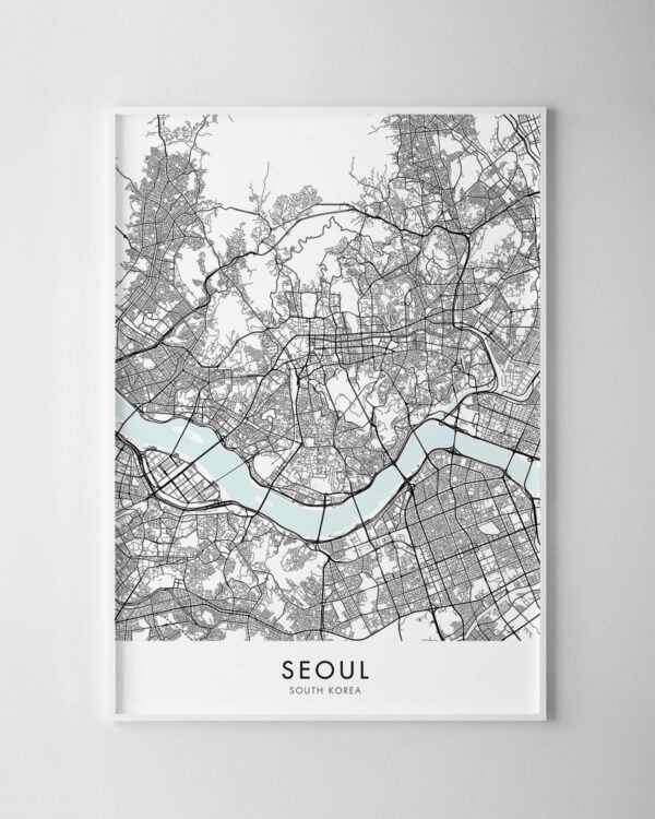 Seoul Map Print