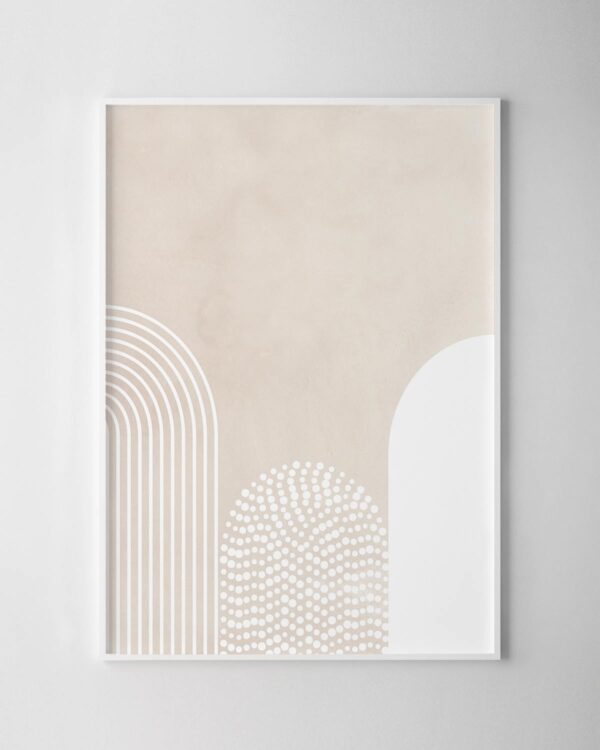 The Three Print - Beige