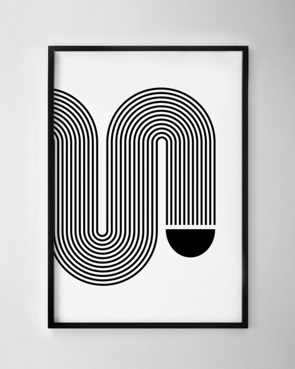 Twisty Print - Black