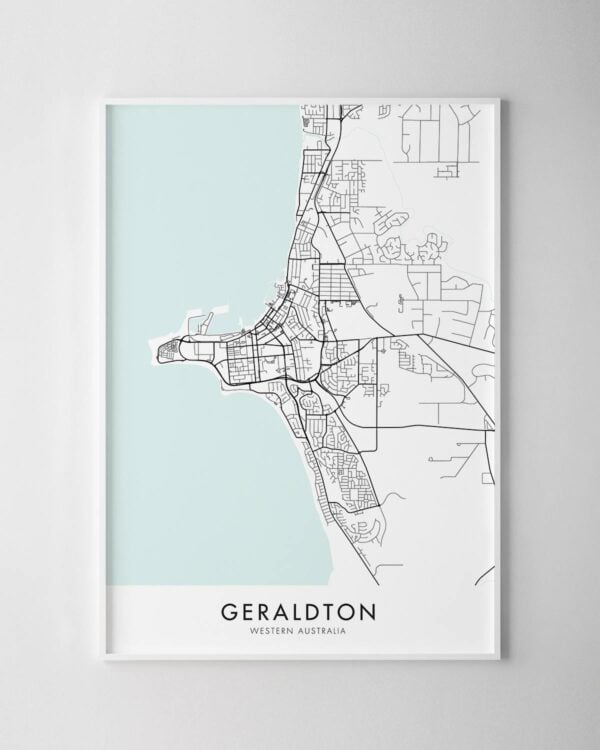Geraldton WA Map Print